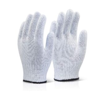White Mixed Fibre Gloves